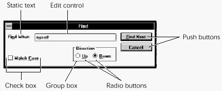 Figure 7-12 A typical dialog box