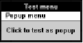 Figure 7-6 Test menu window